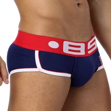 Brand Fashion hot elastic popular brand BS Underwear breathable cotton sexy gay spandex cueca hombr men underwear B0039(China)