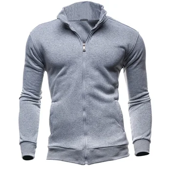

Men Sportswear Running Jacket Autumn Sports Clothes Hoodies Stand Collar Zipper Sweatshirt Men Outdoor Hoody Tracksuit Plus Size