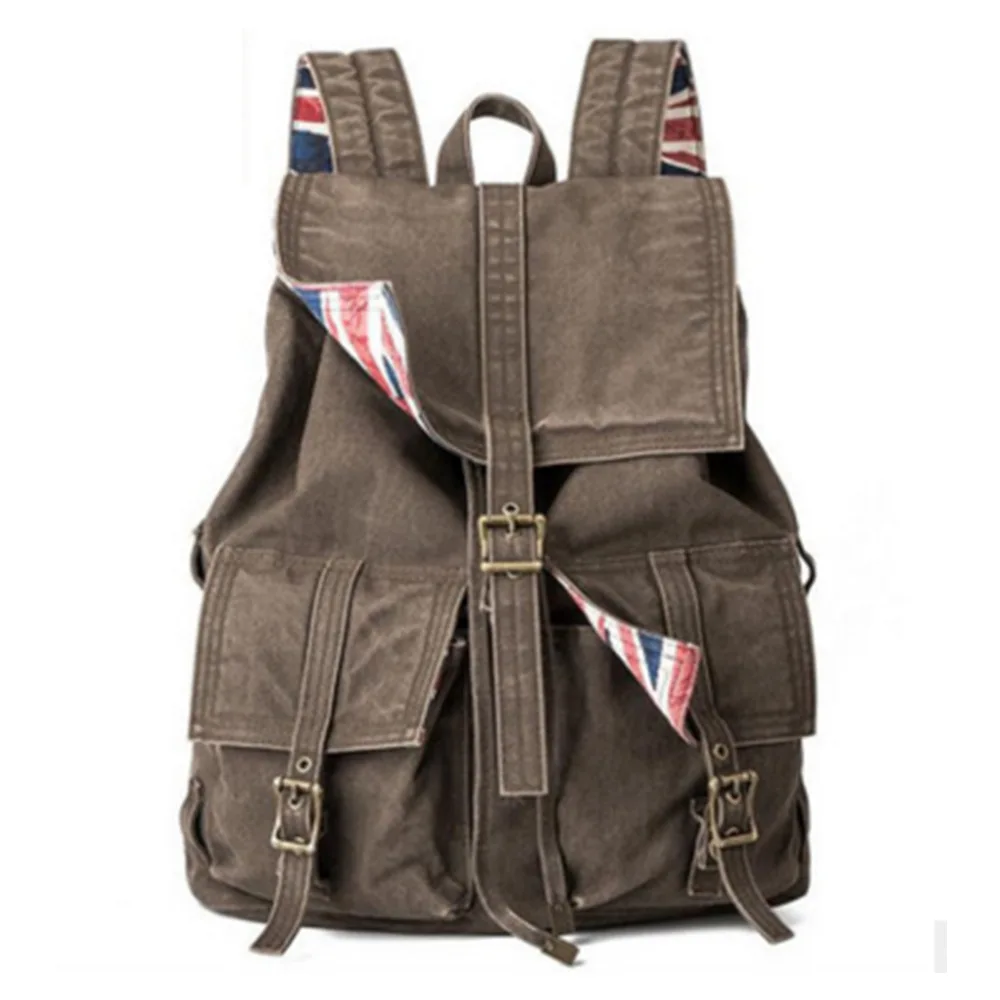 

New Factory Direct Sale Canvas Men Women Unisex Backpack Shoulder Bag Student Bag Out-Door Large-Capacity Travel Backpacks