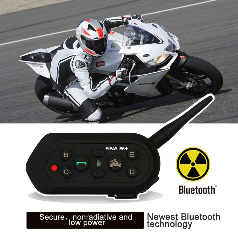 Мотоциклетный шлем гарнитура Bluetooth Интерком Макс 1000 м 6 всадников беспроводной водонепроницаемый домофон голосовой шлем гарнитура