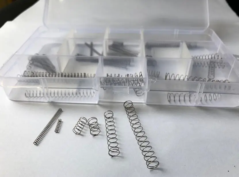 56pcs 0.3mm wire diameter pressure spring steel 3mm/4mm/5mm/6mm OD compression return Y-springs 10mm/30mm/50mm length | Обустройство