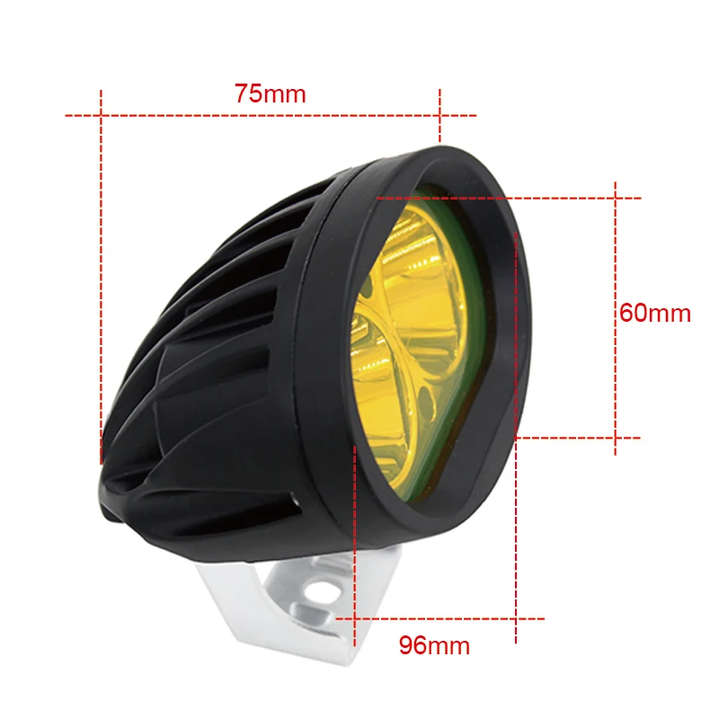 SUNKIA мотоциклетный светодиодный фонарь 20 Вт 2000 люмен Универсальный точечный велосипедный Рабочий фонарь для внедорожников ATV 4WD для вождения автомобиля противотуманная вспомогательная лампа