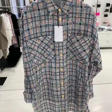 Женское твидовое пальто Верхняя одежда свитер блузка