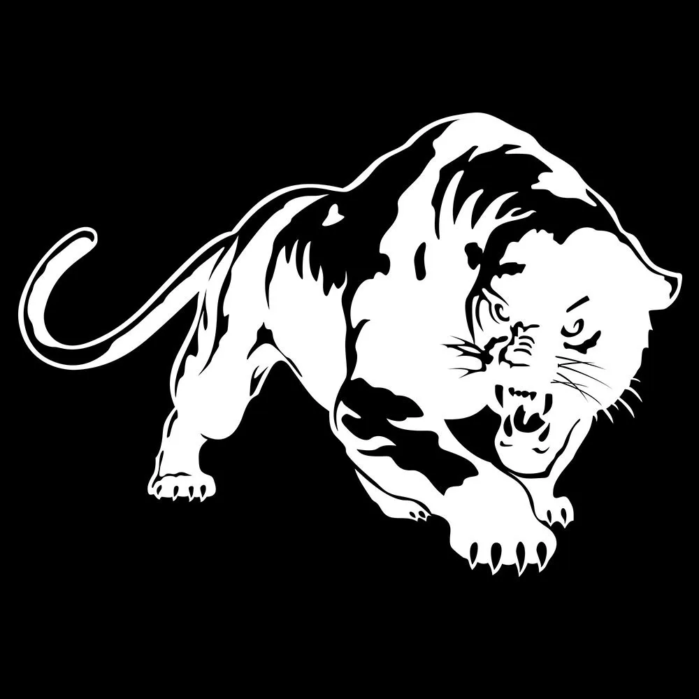

New Car Stickers Fiery Wild Panther Hunting Car Body Decal Car Stickers Motorcycle Decorations Auto Decoration Accessories