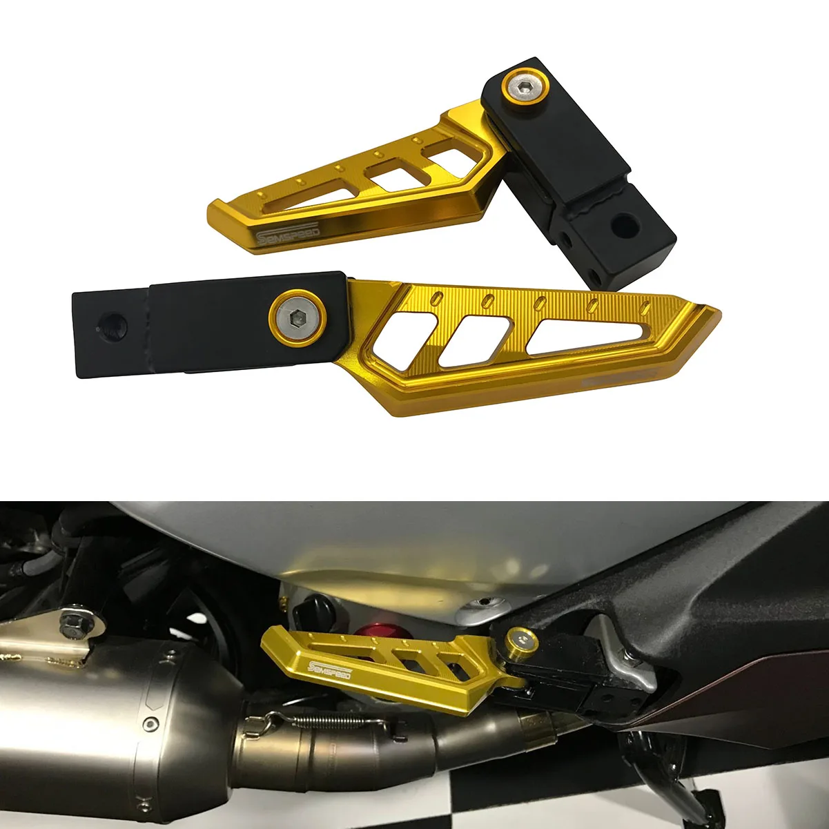 Мотоцикл XMAX 300 250 Задние подножки вращающаяся подставка для ног спиннинг педаль