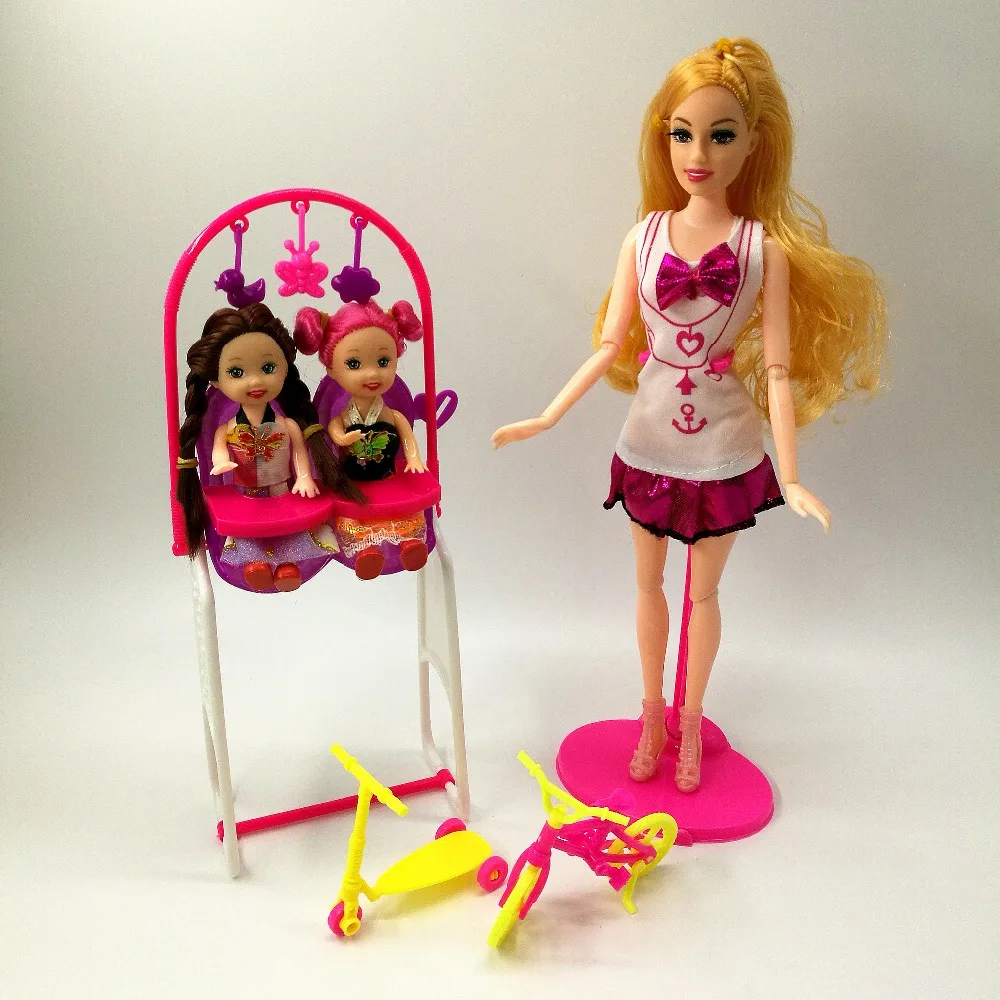 Кукла модница конечная принцесса кукла подарок дети качели игрушка модные аксессуары для Барби bjd кукла игровой дом игрушки для детей