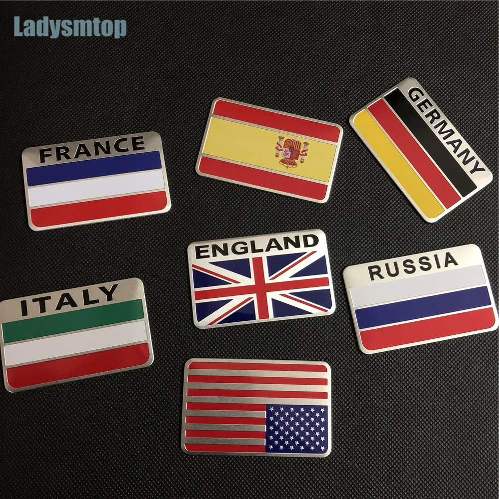 Ladysmtop 1 шт. английский Германия Италия Франция США Россия Испания Алюминиевый