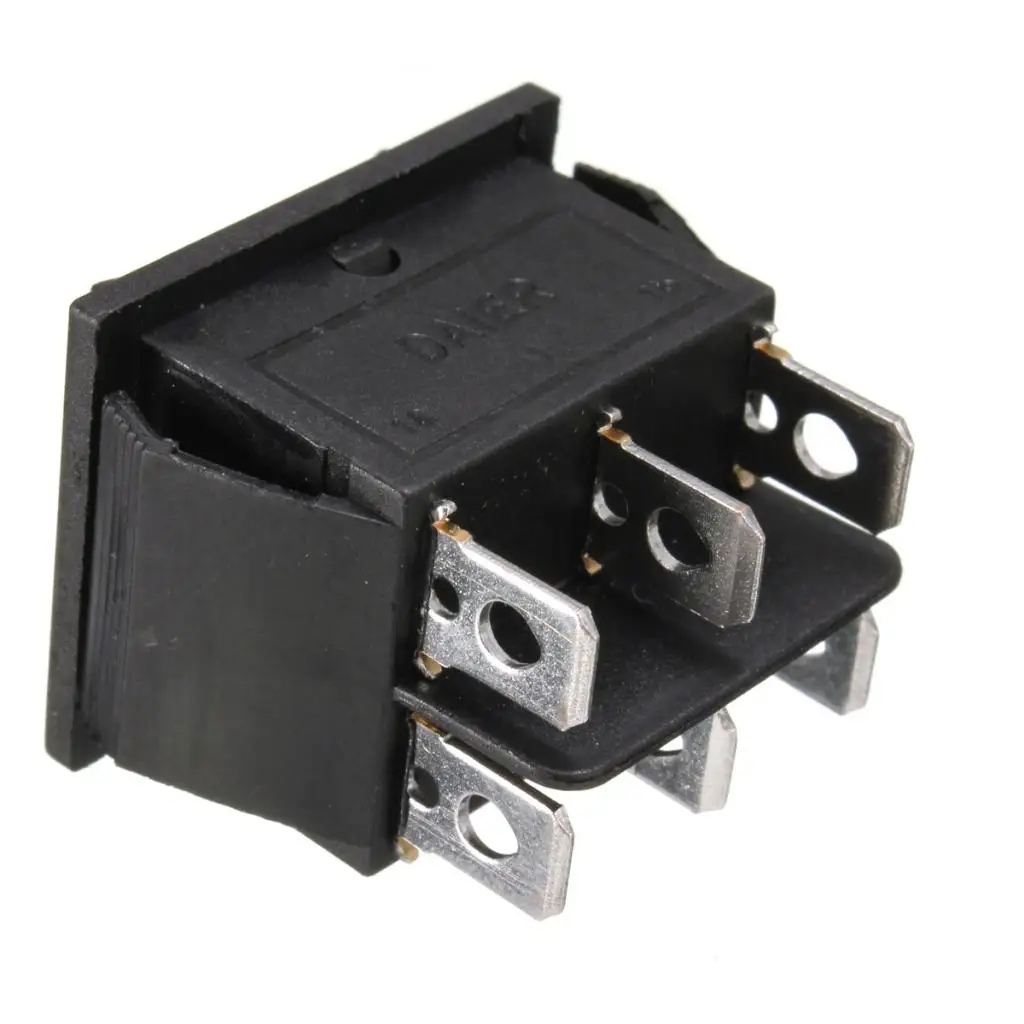 4 Pcs Universal 6-Pin Window Door Lock Rocker Switches Momentary Switch Sunroof Locks DPDT On/Off/On 12V Car Accessories