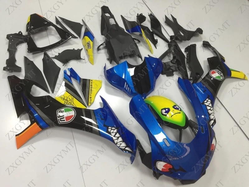 

Abs Fairing YZFR1 2015 - 2017 Blue Black Shark Fairing Kits for YAMAHA YZFR1 17 Plastic Fairings YZFR1 17