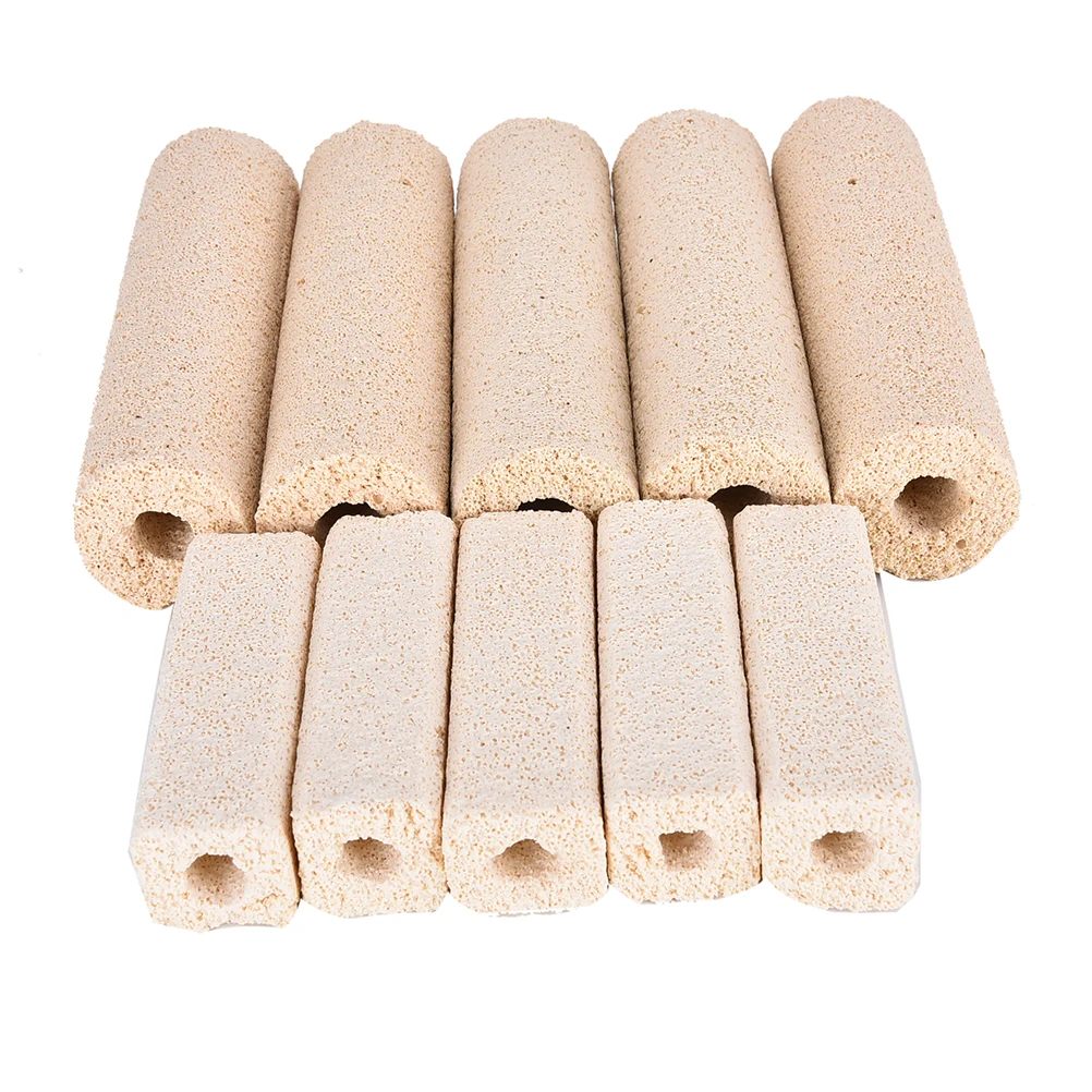 5pcs Ceramic Bio Porous Filter Media Biological Rings Aquarium Fish