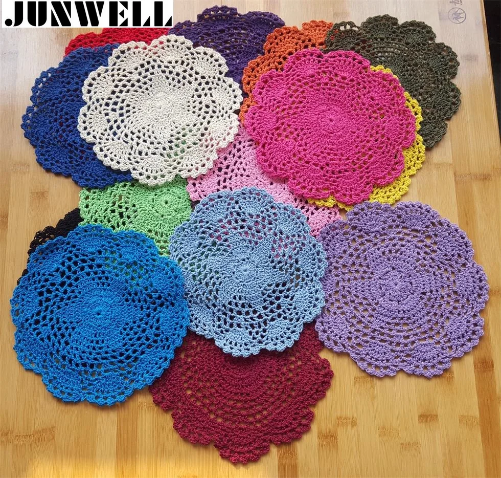 20CM(7.8Inches) Shabby Chic Multi Color Vintage Crocheted Doilies