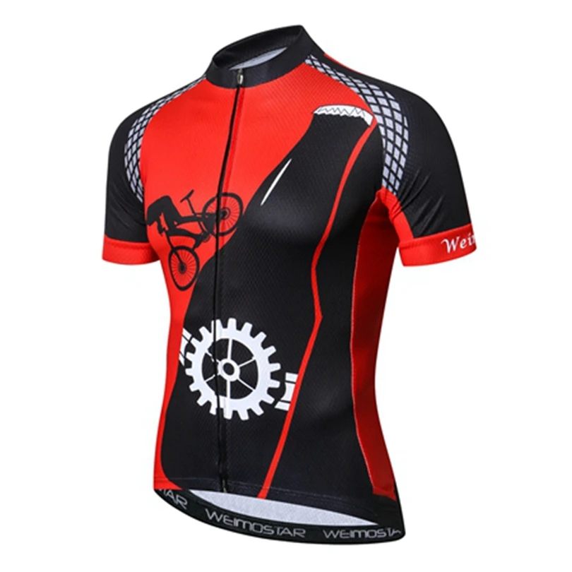 Red Black Cycling Clothing Cycling Jersey Shirt Bicycle Bike Ciclismo