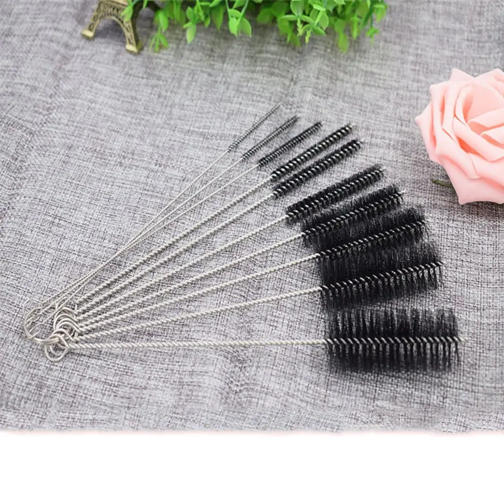 

New Home 10PC Nylon Stainless Steel Wire Pipe Tube Brush Bottle Spring Brush Red Wine Bottle Brush