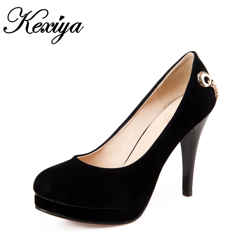 

Fashion spring/autumn women Wedding shoes sexy Chains decoration Round Toe red platform high heels customize Plus 40 41 42 43