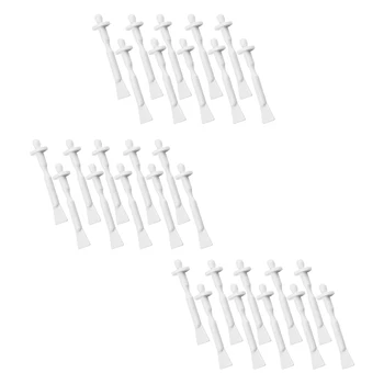 

MagiDeal 30 Pieces Two-in-One Waxing Applicator Sticks Hair Removal Spatula For Body Face Eyebrow Nose