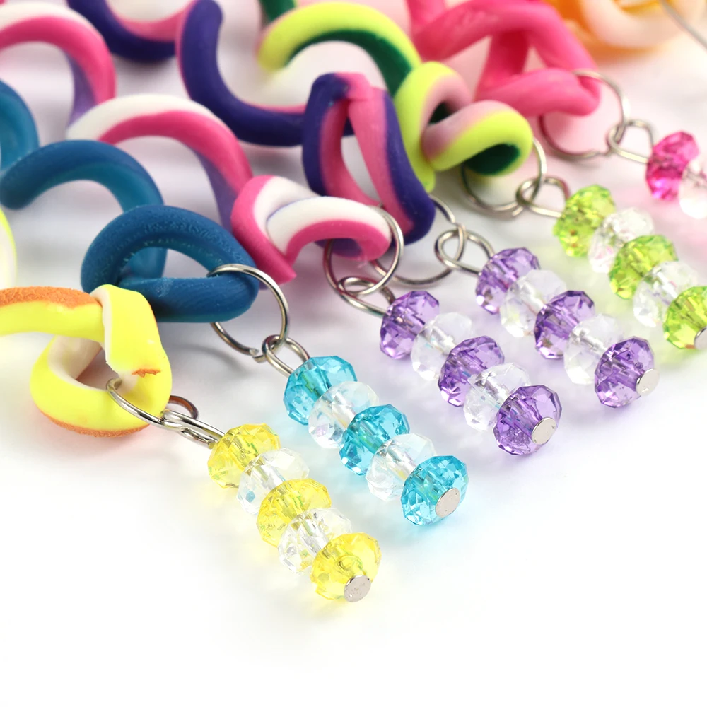Fashion Rainbow Color Curler Hair Braid for Cute Girl Hair Styling Tools Hair Roller Braid Hair Styling Accesories 6 Pcs/lot