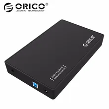 ORICO 3.5 HDD Enclosure 3.5-inch SATA External Hard Drive Enclosure, USB 3.0 Tool Free for 3.5″ SATA HDD and SSD