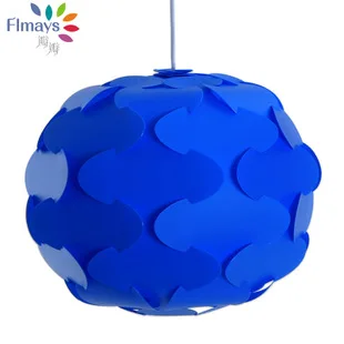 

480MM Petal blue Tree Modern Contemporary DIY Elements IQ Jigsaw Puzzle ZE Lamp Shade Ceiling Pendant Lamp Ball Light Lighting