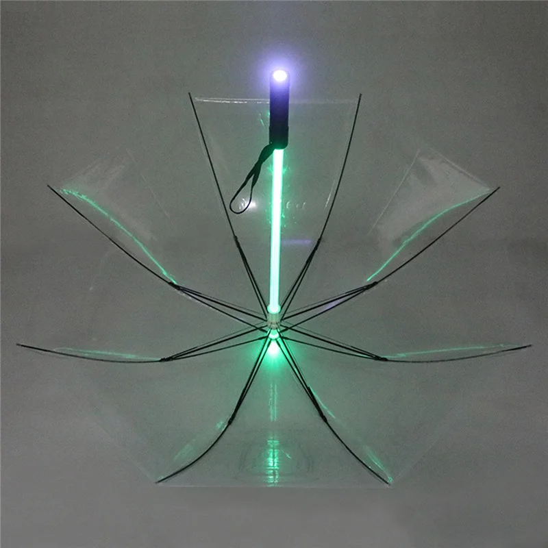 4 Colors Creative Led Umbrella Star Wars Lightsaber Rain Women Men Light Flash Umbrella Night Protection Birthday Christmas Gift