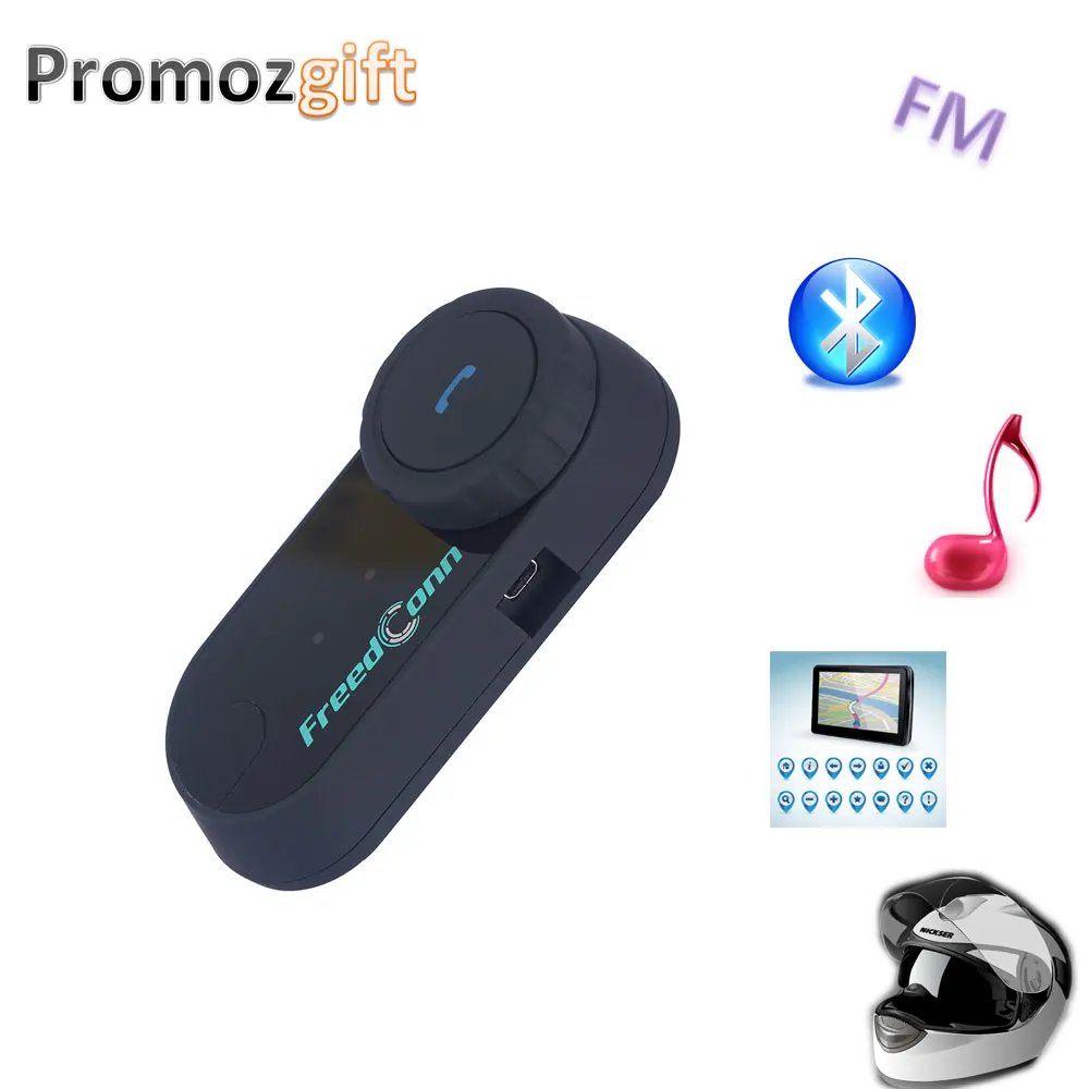 

FM Function! 800M 3 Riders Hi-Fi Speaker Motorcycle Intercom BT Bluetooth Wireless Helmet Bluetooth Headset