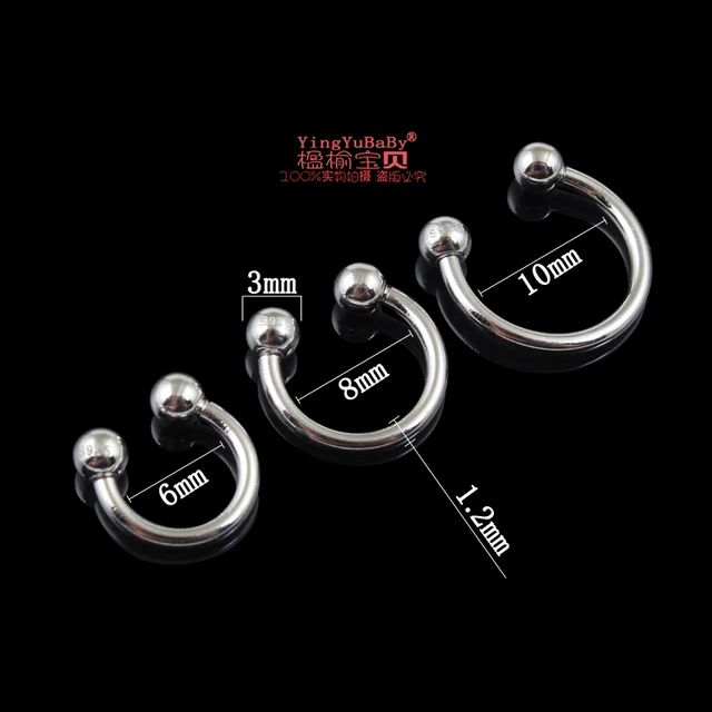 925 pure silver nose ring (1pc) | Shopee Malaysia