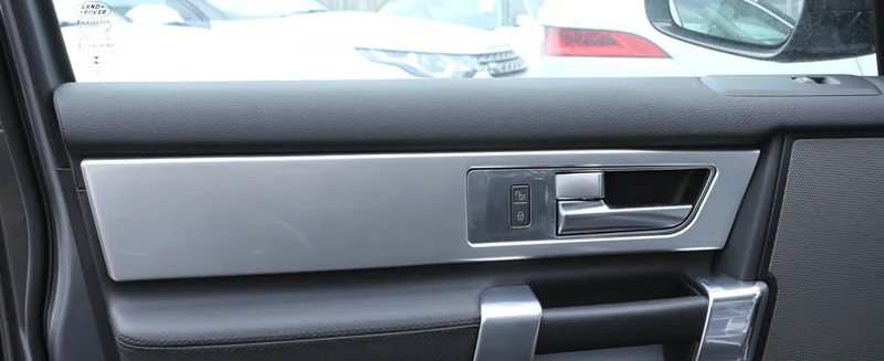 ABS Хромовая Автомобильная внутренняя дверная ручка Панель крышка Стикеры украшения полоски для Ленд Ровер Дискавери 4 LR4 2010- автомобильные аксессуары