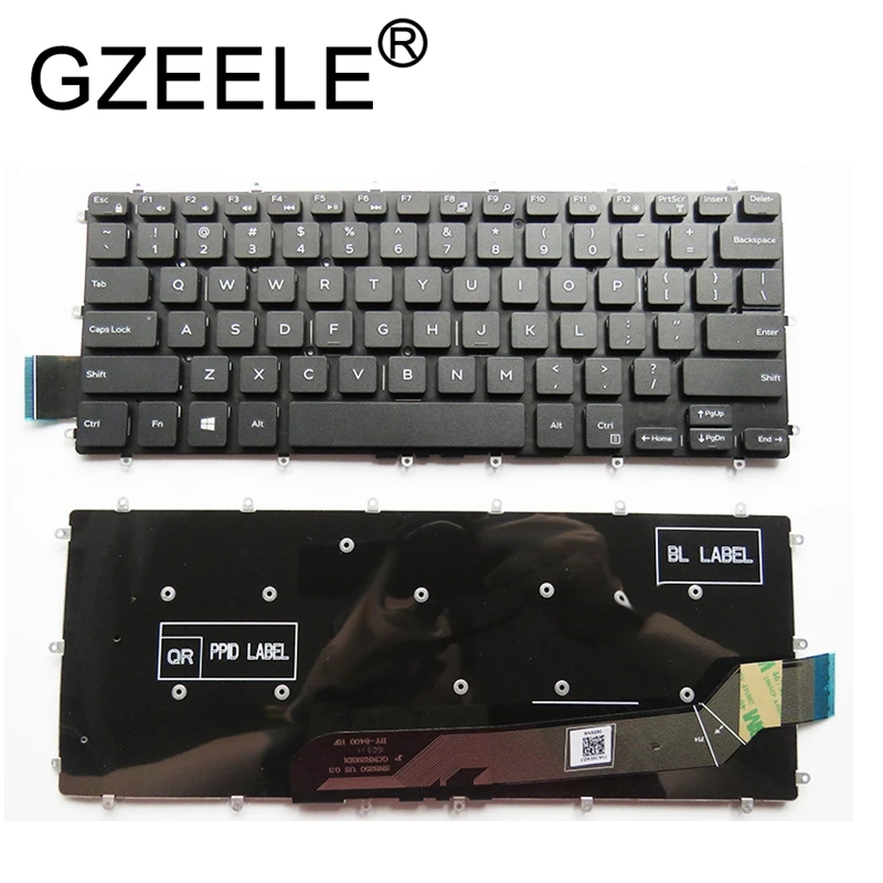 GZEELE новая английская клавиатура для ноутбука Dell Inspiron 14 Gaming 7466 7467 14-7000 14-7460 7466 Клавиатура для ноутбука