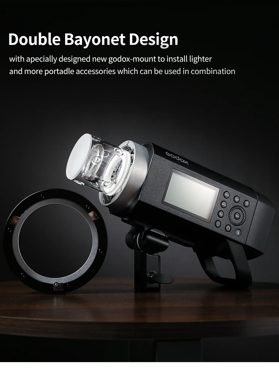 Godox Led Light Photography Lighting AD400 Pro WITSTRO Flash Li-on Battery TTL HSS 2.4G Wireless for Canon Nikon FUJIFILM