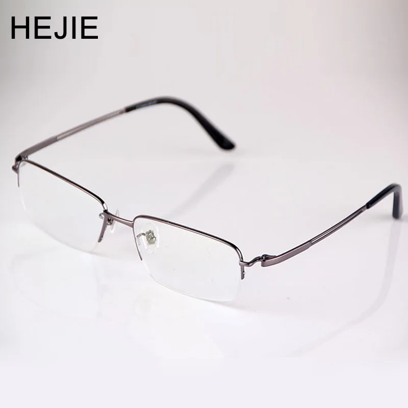 

Grade Men Pure Titanium Big Size Eyeglasses Frames Brand Half Frame Myopia Optical Glasses Frames For Male Size56-17-142mm Y9060