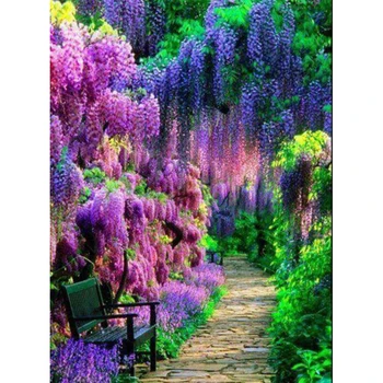 

Diy Needlework Diamond Embroidery Forest Natural Scenery round Diamond Painting Mosaic cross stich Picture Decor Craft v763