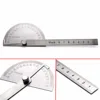 1pc 180 Degree Protractor Angle Ruler Stainless Steel Measuring Tool 198x53x14mm For Woodworking ► Photo 1/6