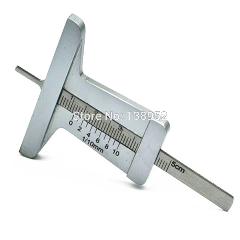 

0-50mm Stainless steel Tyre depth gauge tire thread guage tire depth vernier caliper .
