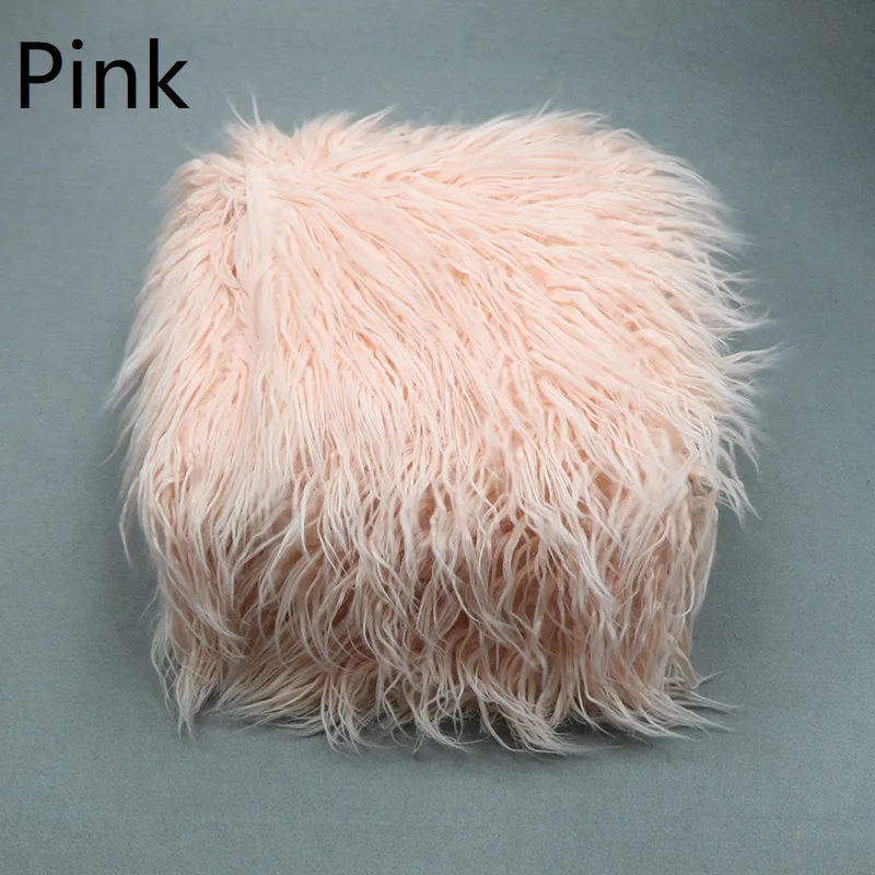 100*150 см) одеяло корзина из меха реквизит для фотосъемки новорожденных реквизит для фотосъемки - Цвет: pink