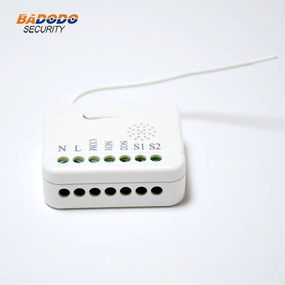 Z Wave Plus разъем модуль Встроенный в стену двойной реле TKB дома TZ74 2 канала