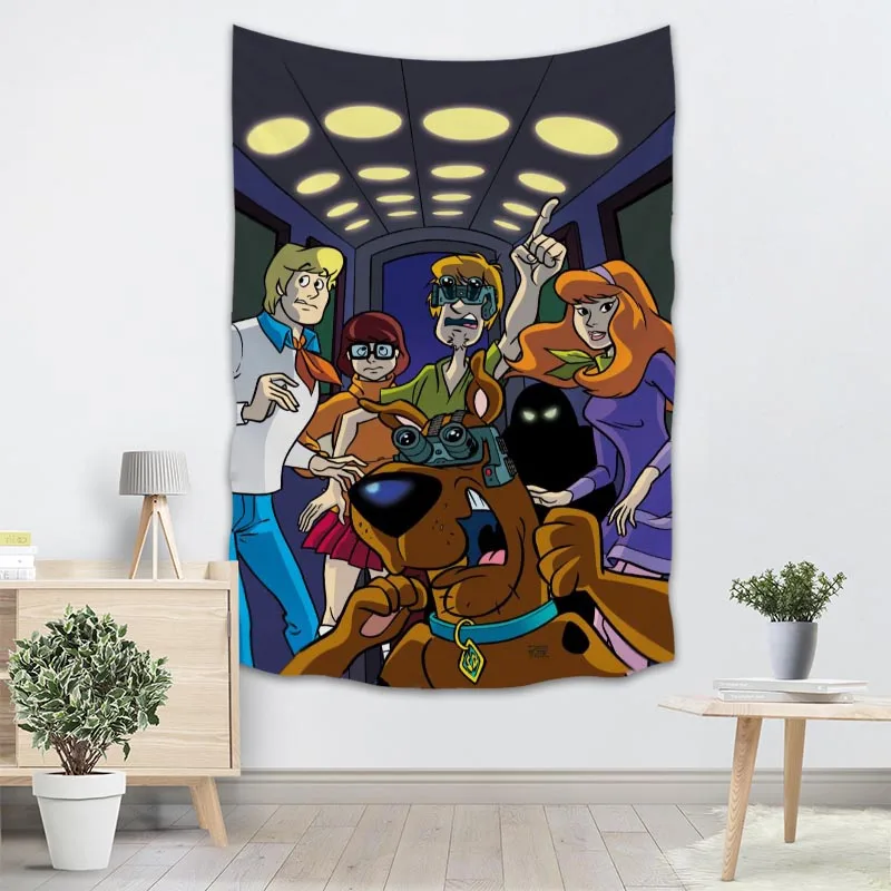 Пользовательский гобелен Scooby-Doo на стену, вечерние украшения, художественный Декор для дома, пляжное полотенце, одеяла на заказ - Цвет: 18