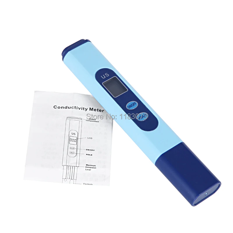Digital Lcd Ec Conductivity Meter 09990us Aquarium Hydroponics Swim