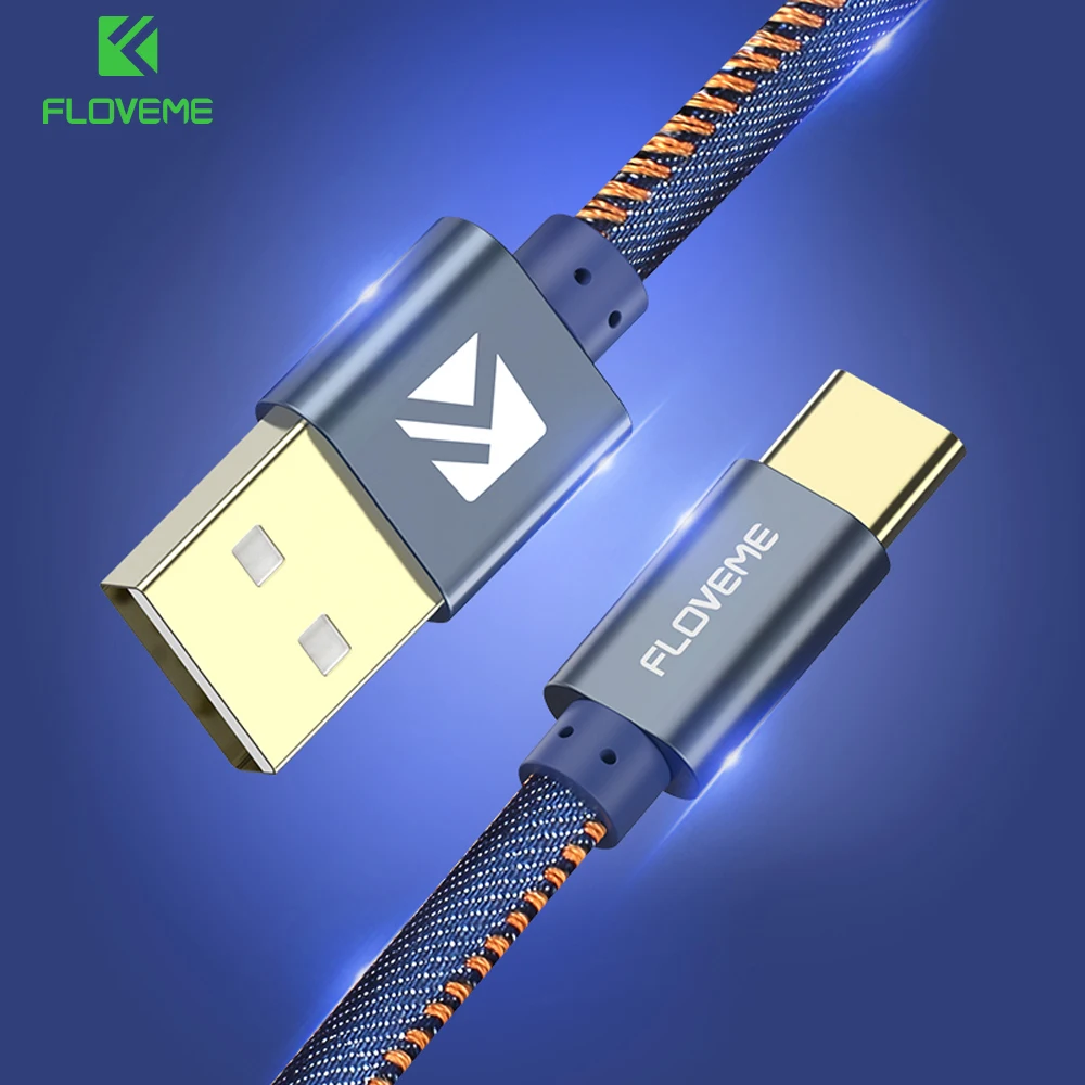 FLOVEME usb type-C кабель для samsung S8 S9 Plus 2.1A Синхронизация данных зарядное устройство USB-C type-C кабель для Xiaomi Mi6 Mi8 OnePlus 6
