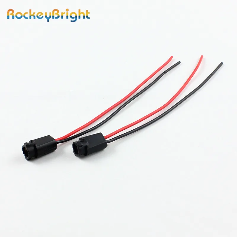 Rockeybright 2 шт. T5 85 86 2721 автомобиля Клин SMD СВЕТОДИОДНЫЙ фонарь переходник с удлинителем разъем