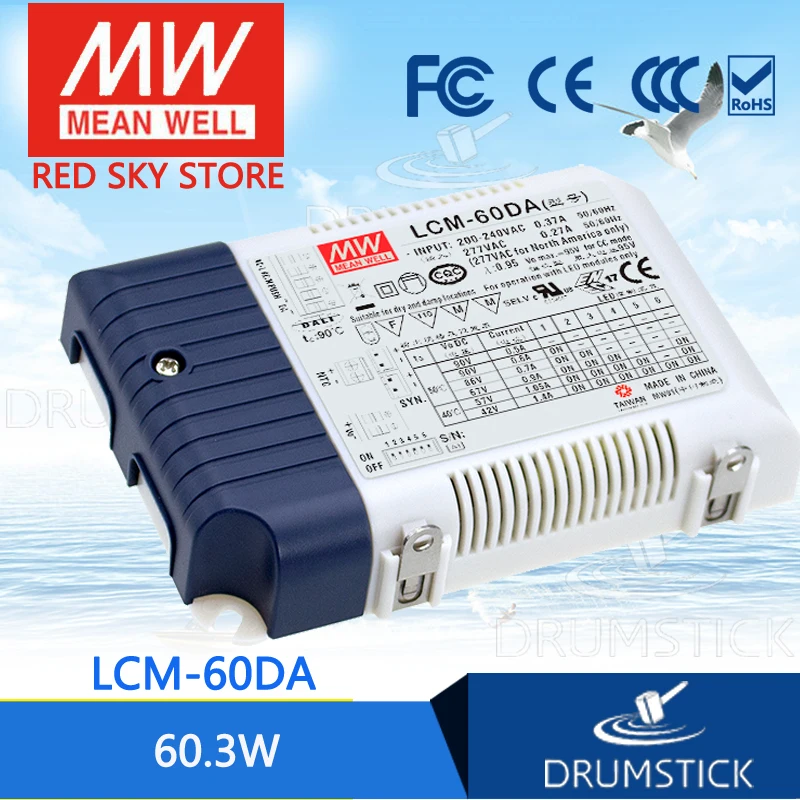 Специальные предложения означает хорошо LCM-60DA 90 в 500мА meanwell 60 3 Вт