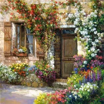 

5D Full Diamond Painting Cross Stitch kit diy Diamond Embroidery pattern square Diamond Mosaic Flower scene picture rhinestone