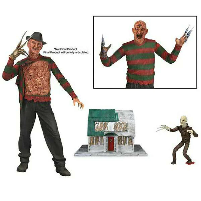 

Halloween Cosplay A Nightmare on Elm Street Dream Warriors Ultimate Part Freddy Krueger PVC Action Figure Collectible Toy 7''