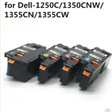 Совместимость для Dell-1250C/1350CNW/1355CN/1355CW цвет печати тонер-картридж hp 331-0778 331-0777 331-0779 331-0780 с чипом