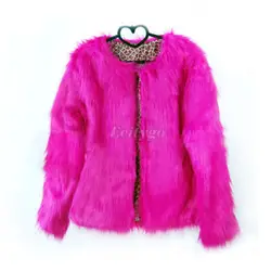 Новые модные теплые Искусственный мех лиса пальто для дамы womensjacket Зимняя парка верхняя одежда 10 цветов плюс Размеры размеры S M L XL (dx100) L1