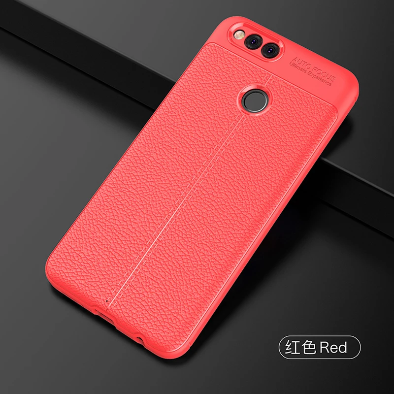 

YUETUO luxury Soft tpu phone back etui,coque,cover,case for huawei honor 7x 7 x silicone silicon original accessories protector
