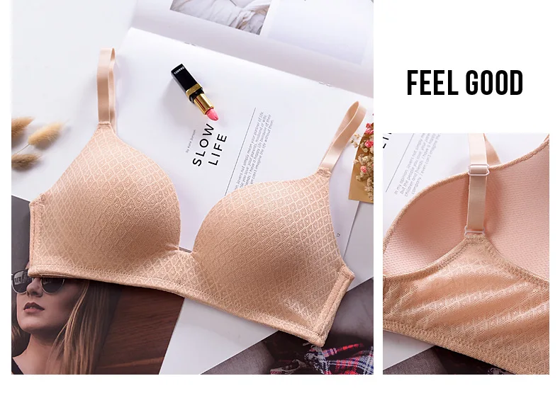 One-piece Brasieres Para Mujer Ice Silk Fixed Full Cup Lace Bra Fixed  Double Shoulder Straps Push Up Sports Bras Underwear Women - AliExpress
