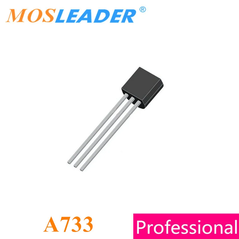 

Mosleader DIP A733 TO92 1000 шт. 2SA733 PNP 150mA 0.15A 0,50 V КИТАЙСКИЙ резинковый шланг высокого качества