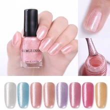 NICOLE DIARY Отшелушивающий Блестящий лак для ногтей жемчужный лак для ногтей на водной основе маникюр DIY дизайн для украшения ногтей 6 мл