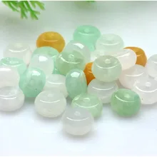 Натуральный жадеид нефритовый шарик A cargo abacus pearl Burma ice три цвета DIY аксессуары браслет ожерелье