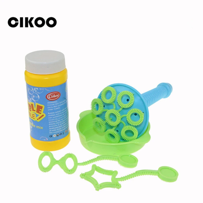 

Cikoo Bubble Gun Bubble Blower Bubble Machine Show Children Water Blowing Toy with sound for gift No liquid