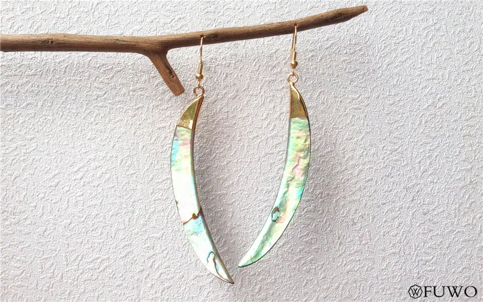 Tusk Abalone Shell Earrings 10